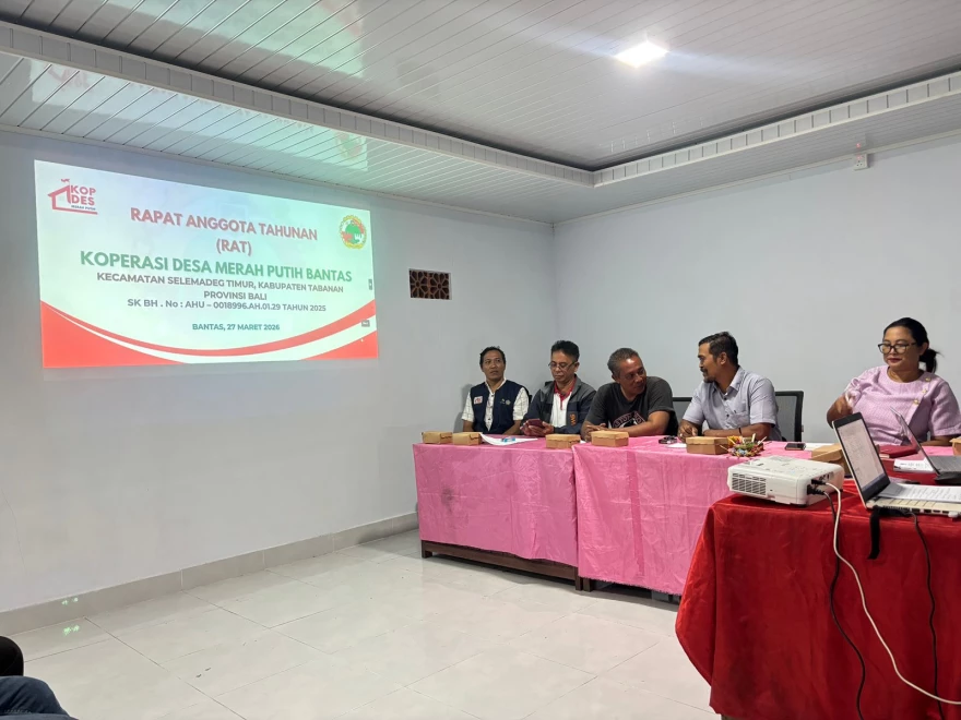 RAPAT ANGGOTA TAHUNAN KOPERASI DESA MERAH PUTIH DESA BANTAS